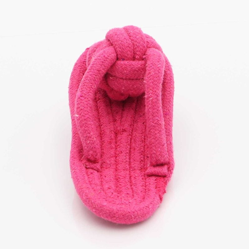 Koiran lelut - Köysilelu pinkki släpäri