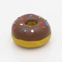 Koiran lelut - Vinkuva donitsi purulelu ruskea
