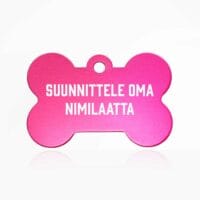 Suunnittele oma nimilaatta - pieni luu - pinkki