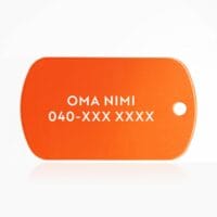 Koiran nimilaatta, tuntolevy kupari