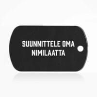 Suunnittele oma nimilaatta - tuntolevy - musta
