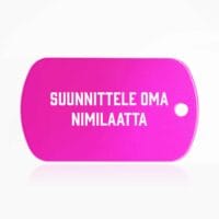 Suunnittele oma nimilaatta - tuntolevy - pinkki