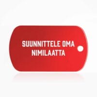 Suunnittele oma nimilaatta - tuntolevy - punainen