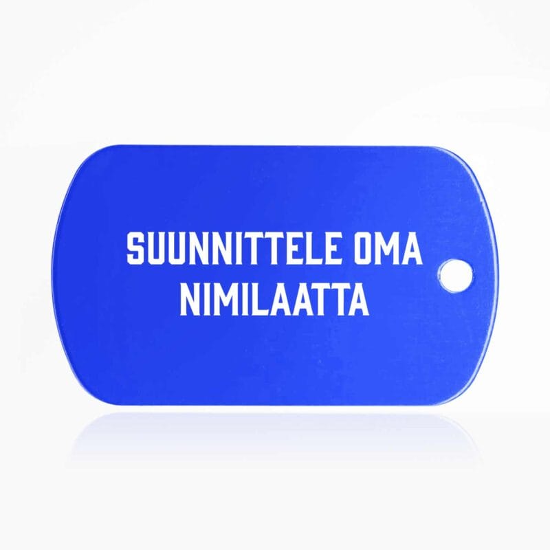 Suunnittele oma nimilaatta - tuntolevy - sininen